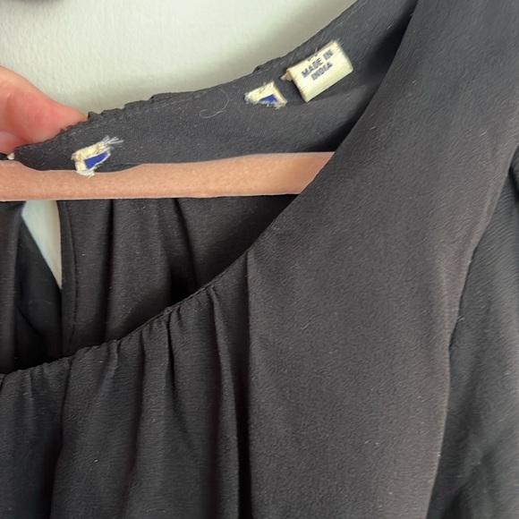 Anthropologie Black Layered Flowy Blouse - Picture 4 of 4